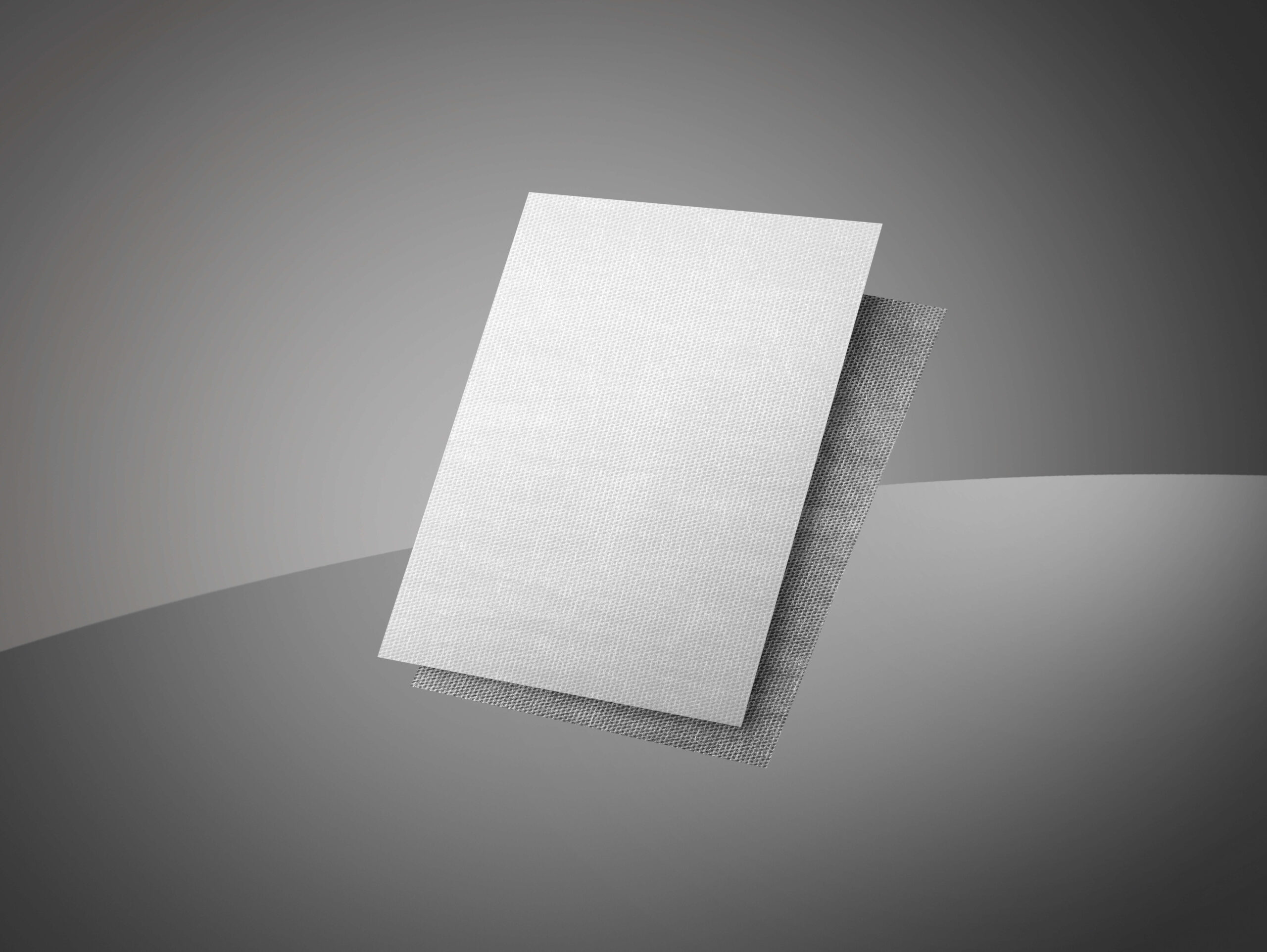Close up texture of Polyester (PET) Spunbond nonwoven